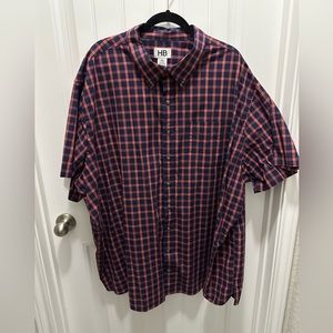 Men’s button down short sleeve 4XL